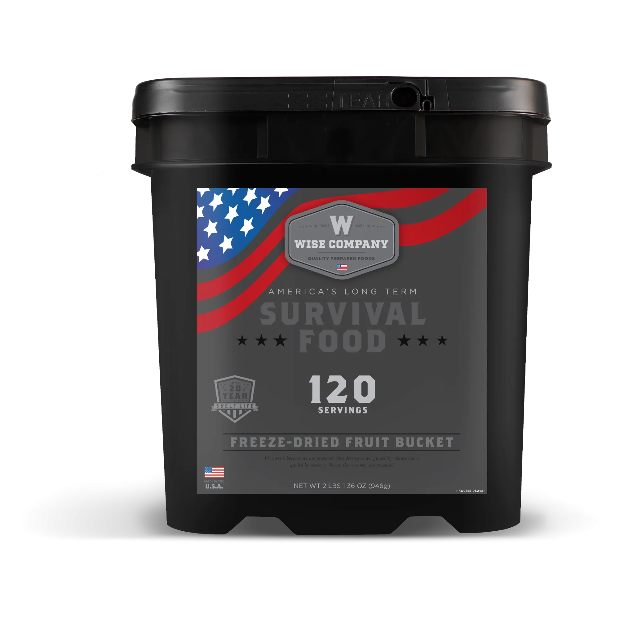 120 Serving Freeze Dried Fruit Bucket