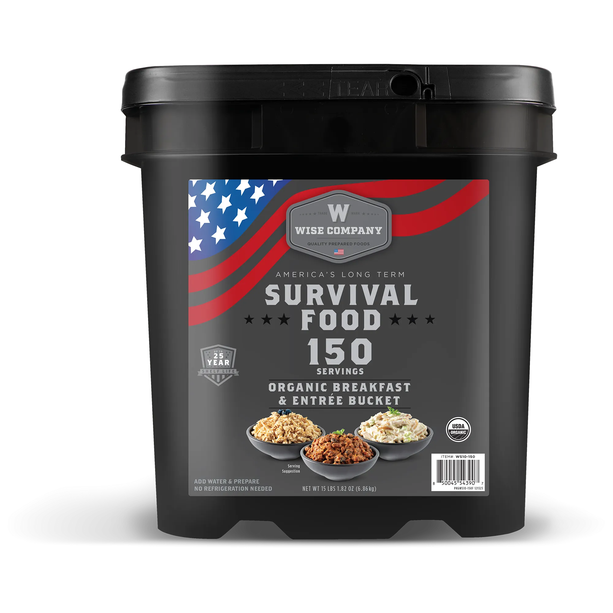 150 Serving Organic Bucket