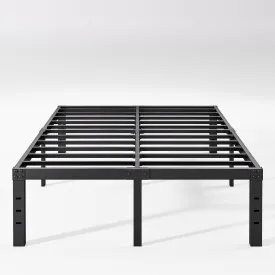 16 Inch High Metal Full Size Bed Frame, Bed Frame Full Size No Box Spring Needed, Heavy Duty, Easy Assembly, Noise Free, Black