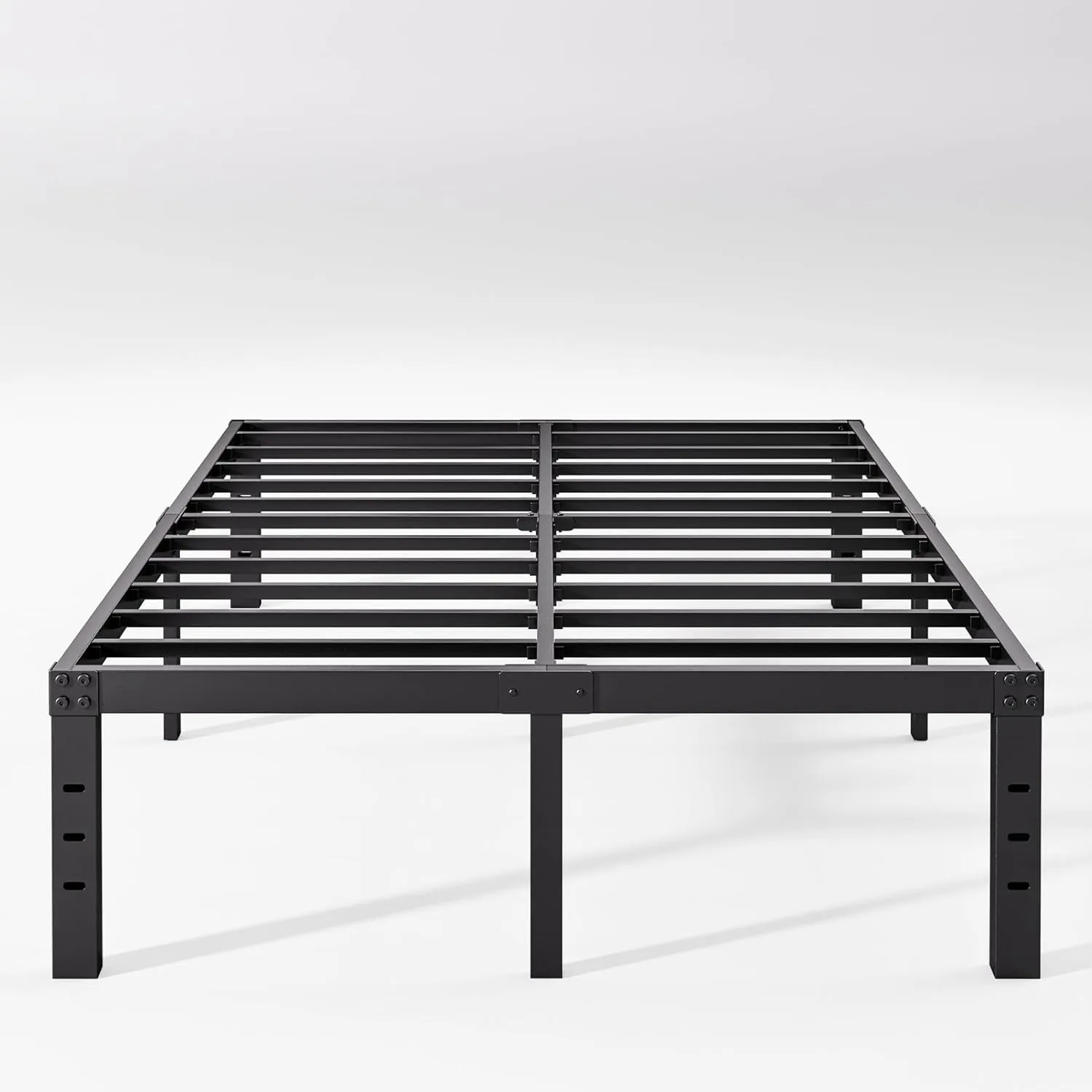 16 Inch High Metal Full Size Bed Frame, Bed Frame Full Size No Box Spring Needed, Heavy Duty, Easy Assembly, Noise Free, Black
