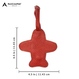 AIRPLANE LEATHER BAG TAG