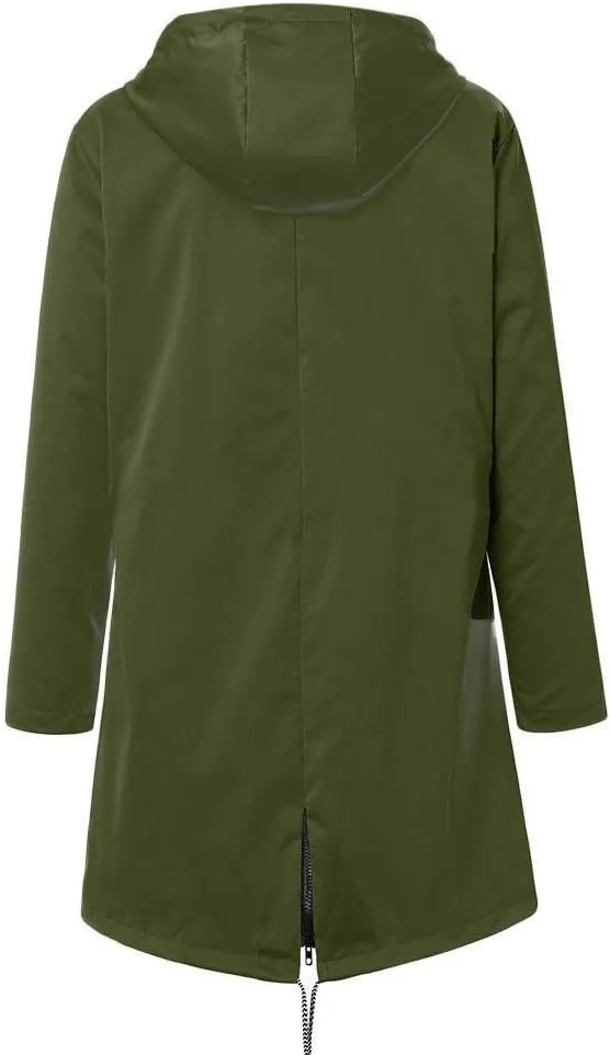 Aniywn Fleece-Lined Rain Jacket for Women Waterproof Windproof Snow Ski Hooded Jacket Winter Outdoor Windbreaker Coat