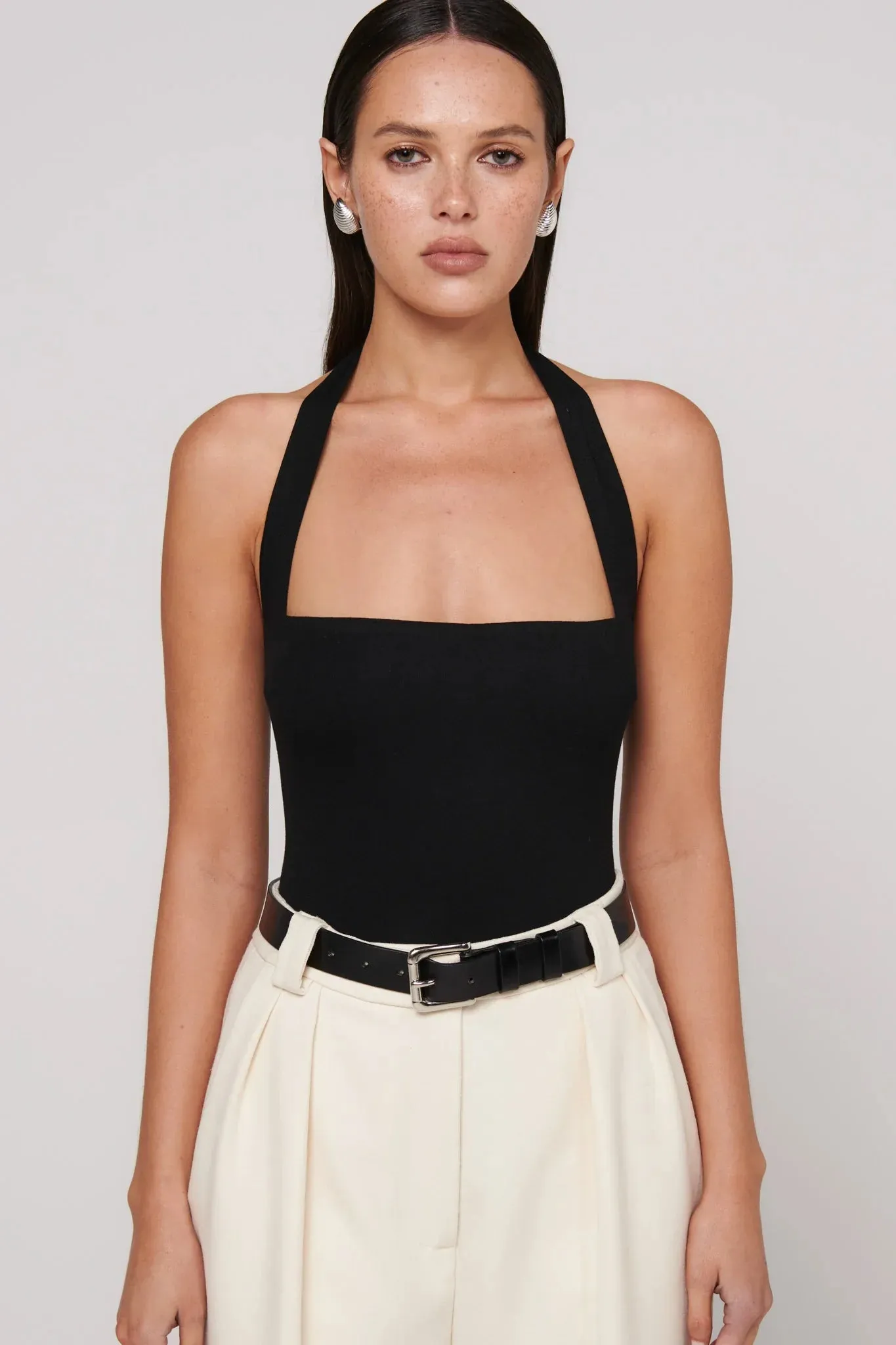 BAYSE BRAND Womens Karlita Bodysuit - Black