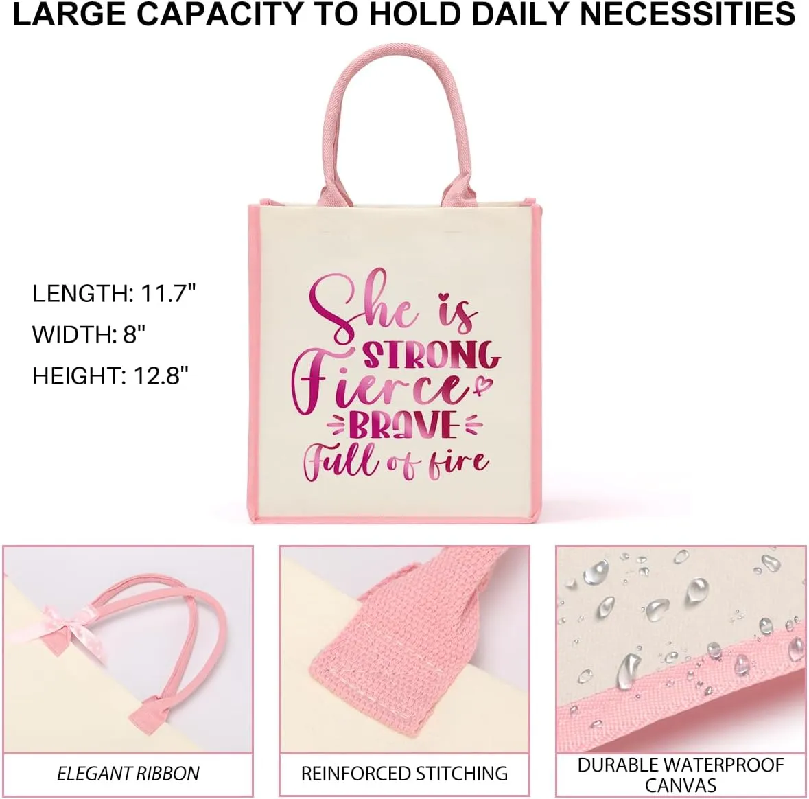 Boss Lady Gifts for Women Boss Day Christmas Birthday Gifts for Bosses Leadership Reusable Tote Bag Beach Grocery Bags