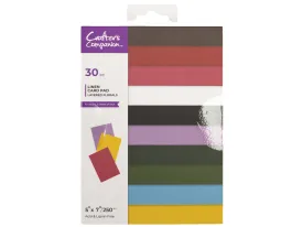 Crafters Companion 5” X 7” Linen Card Pad - Layered Florals