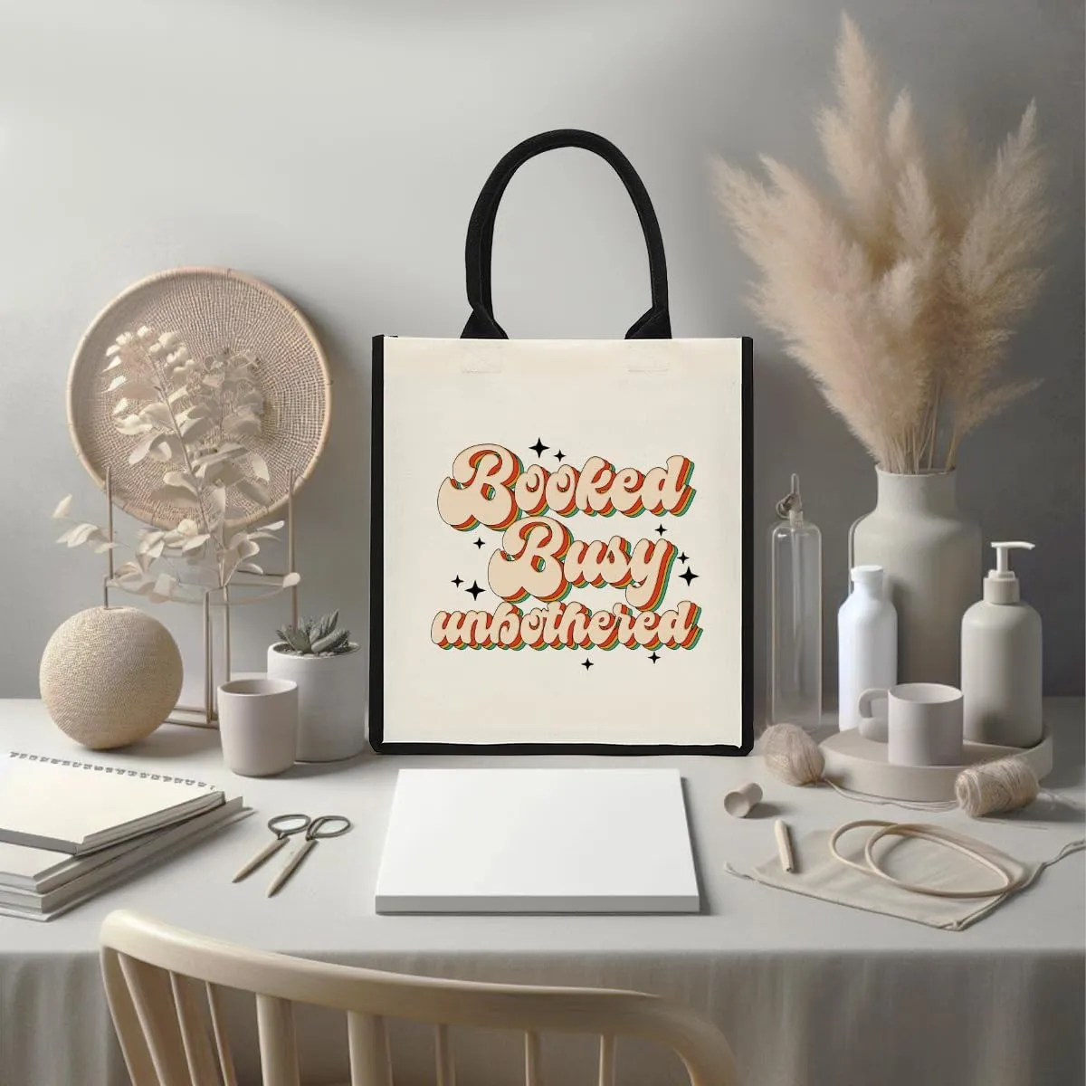 Decohim Boss Lady Gifts for Women, Supervisor & Leadership Gifts, Waterproof Canvas Tote Bag for Boss Day & Christmas