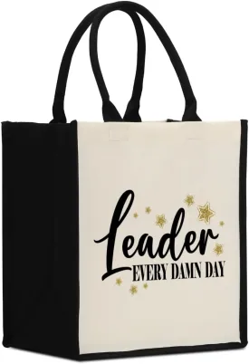 Decohim Boss Lady Gifts for Women, Supervisor & Leadership Gifts, Waterproof Canvas Tote Bag for Boss Day & Christmas