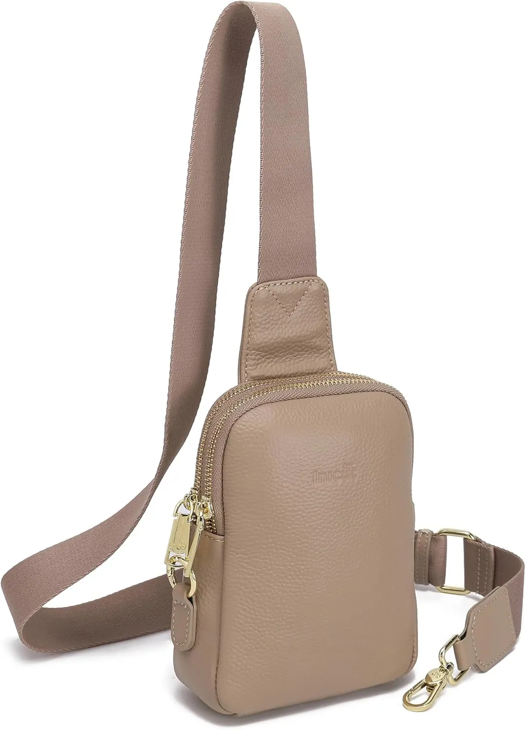 INICAT Small Crossbody Sling Bags for Women Vegan Leather Cell Phone Purse Fanny Packs for Women Men