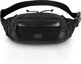 M-Tac Large Companion Waist Pack - Tactical Belt Bag EDC - Fanny Pack for Men (Black with CCW option)