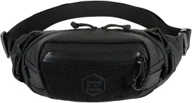 M-Tac Large Companion Waist Pack - Tactical Belt Bag EDC - Fanny Pack for Men (Elite Hex Black)