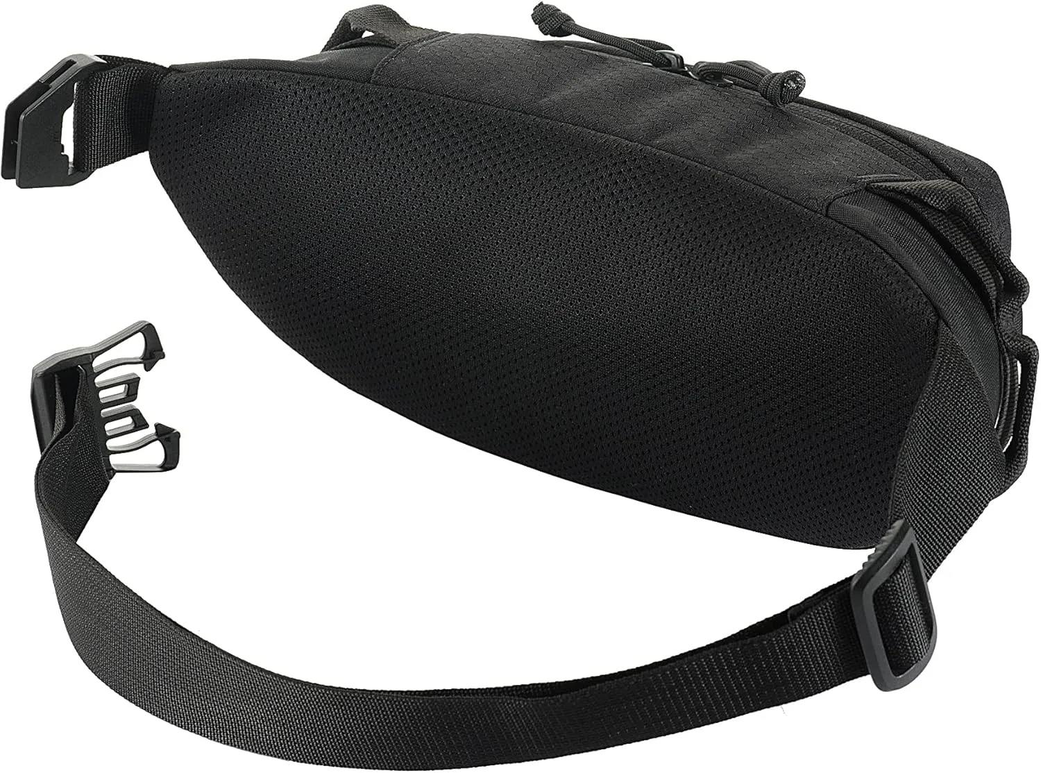 M-Tac Large Companion Waist Pack - Tactical Belt Bag EDC - Fanny Pack for Men (Elite Hex Black)