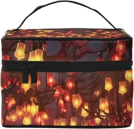 Makeup Bag for Women Cosmetic Bag Travel Toiletry Bag Paper Lantern Make Up Organizer with Handle