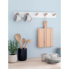 Melcombe 5 Peg Rail | Lily White