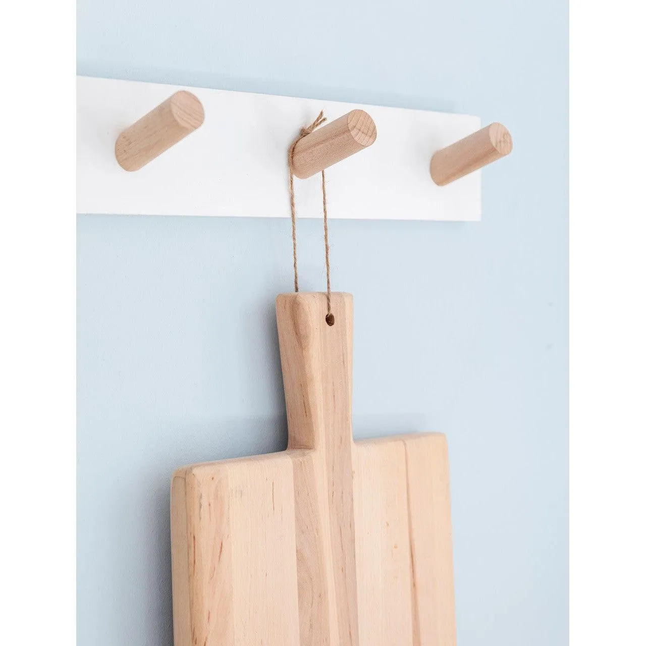 Melcombe 5 Peg Rail | Lily White