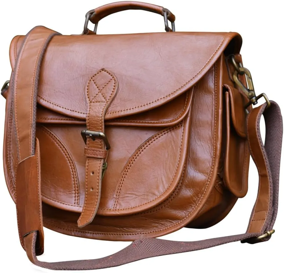 Nomad Genuine Leather DSLR & Mirrorless Camera Bag  Stylish Vintage Design, Customizable Compartments, Perfect for Travel & Everyday Use