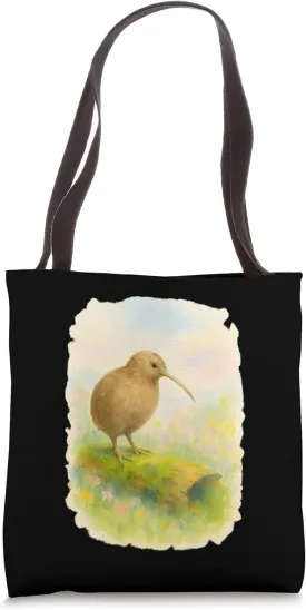 Pastel Kiwi Spring Meadow Tote Bag