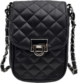 Phone Crossbody Bags for Women Small Vegan Leather Mini Shoulder Wallet Card Quilted Purse