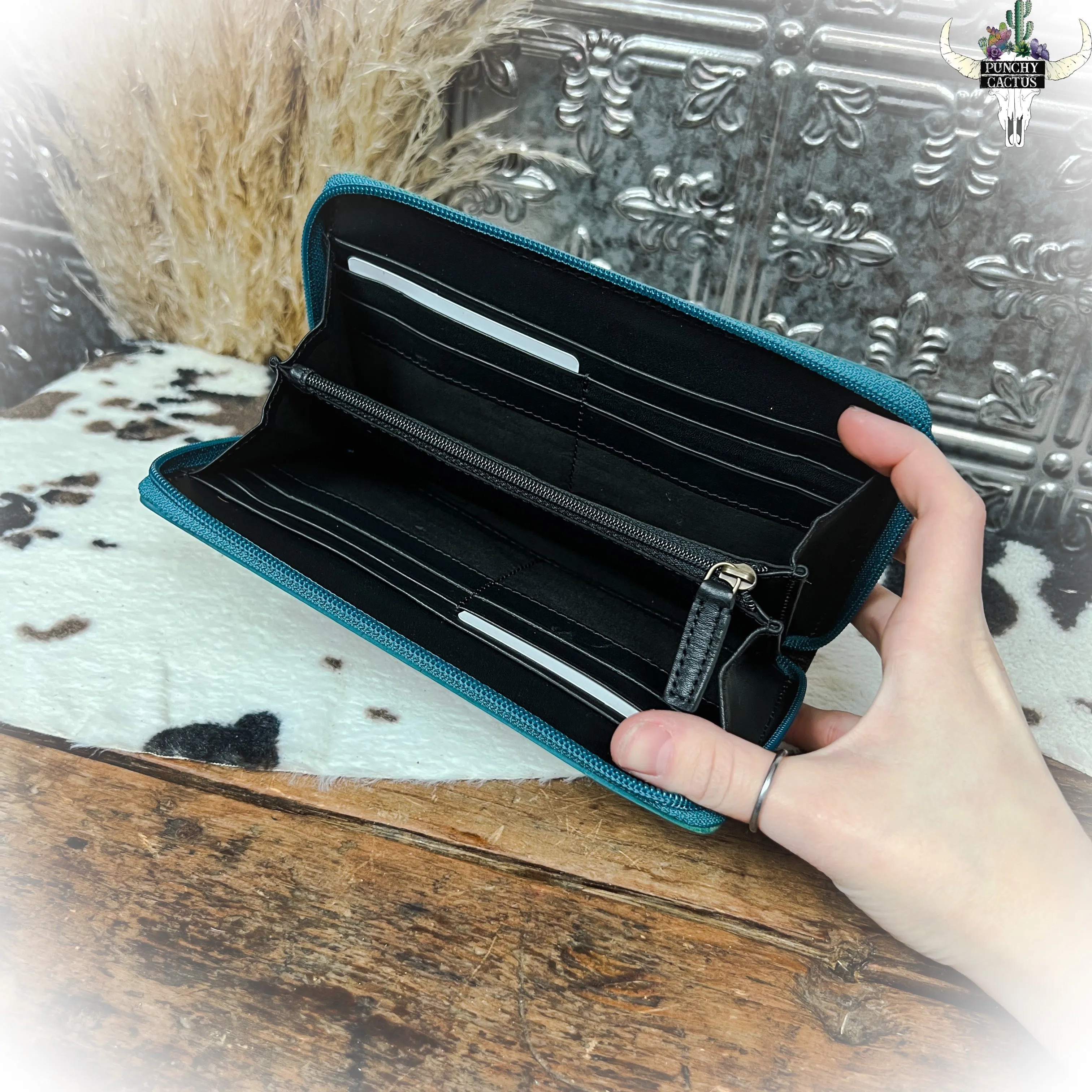 Playfair Tooled Leather Wallet