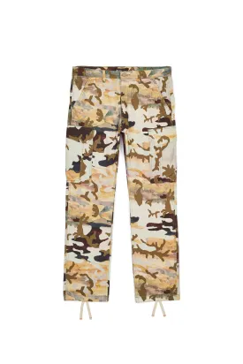 Purple brand twill camo cargo pant