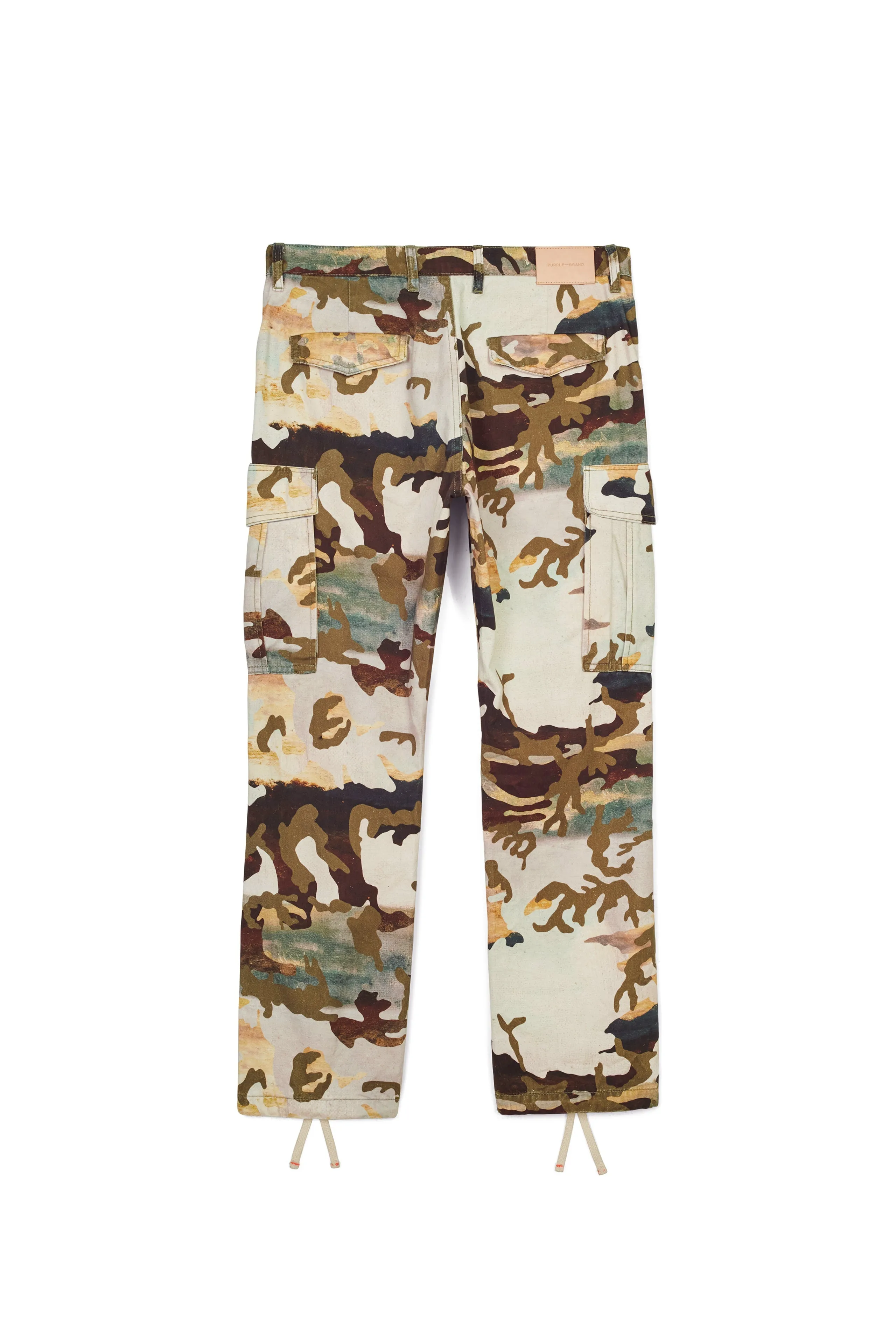 Purple brand twill camo cargo pant
