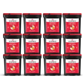 ReadyWise - 120 Serving Freeze Dried Fruit Bucket - 12 Pack
