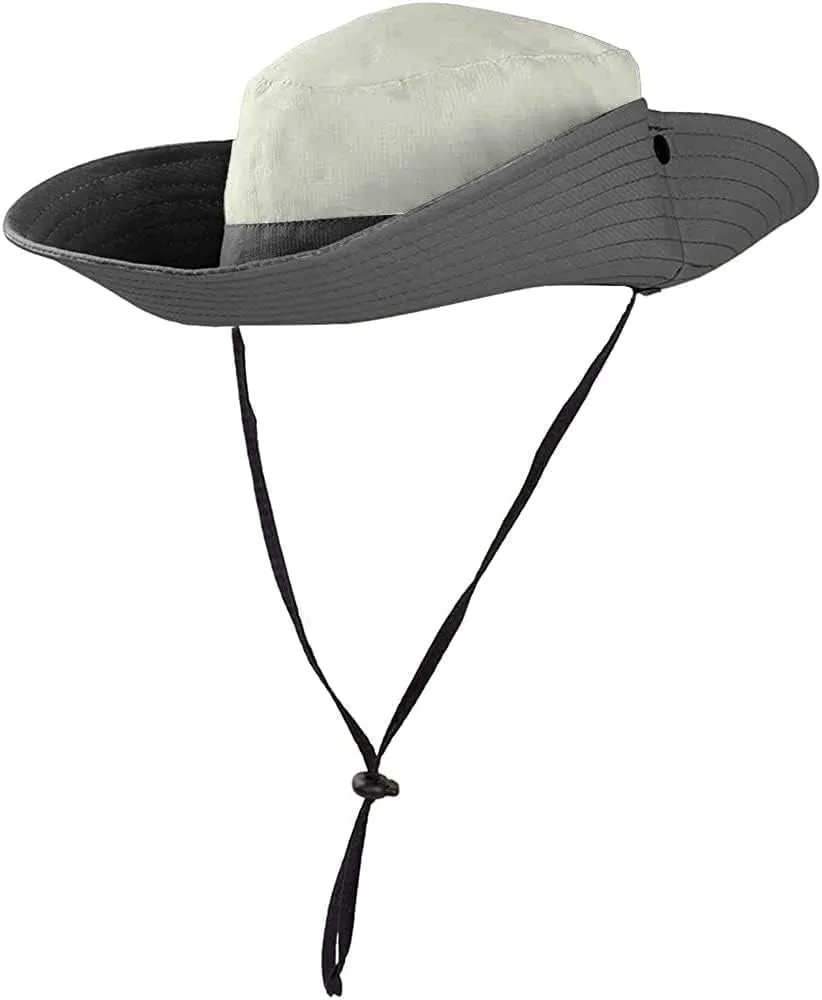 Rosoz Ponytail Sun Bucket Hats for Women UV Protection Foldable Mesh Wide Brim Hiking Beach Fishing Summer Safari