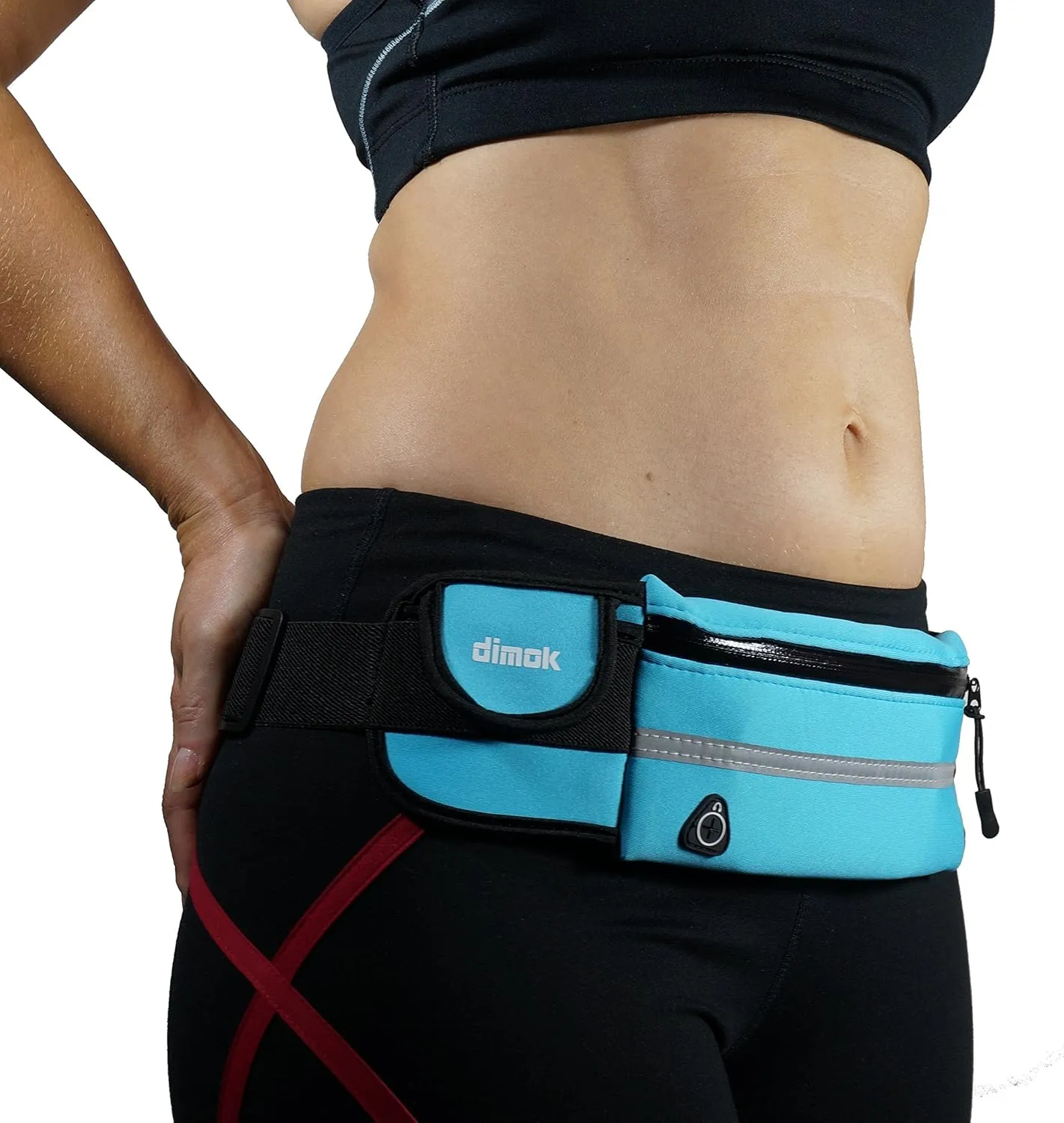 Running Belt Waist Pack - Water Resistant Runners Belt Fanny Pack for Hiking Fitness  Adjustable Running Pouch for Phones iPhone Android