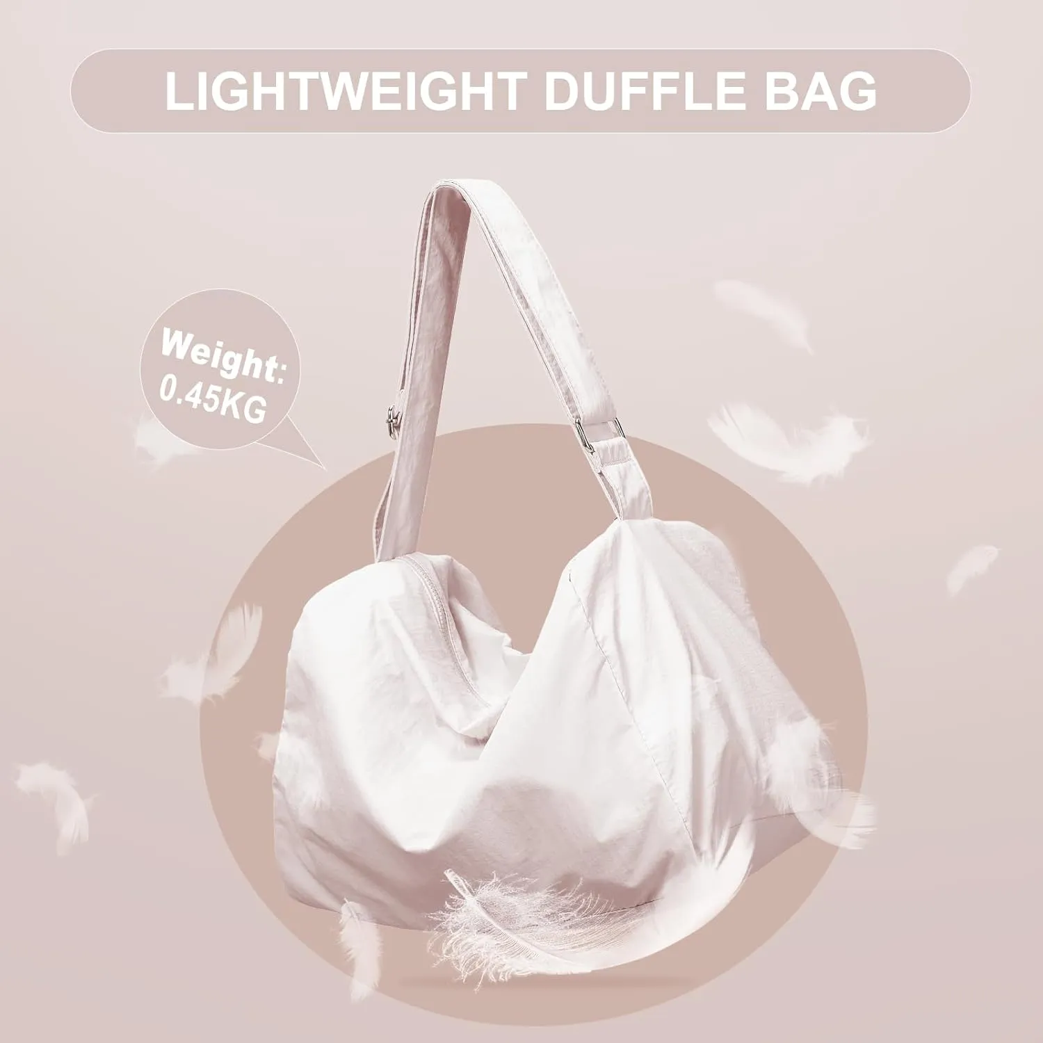 Small Gym Bag for Women Lightweight Carry on Gym Tote Bag, Workout Sport Duffle Bag with Shoe Compartment,Crossbody Shoulder Travel Bag for Swim, Yoge, Dance
