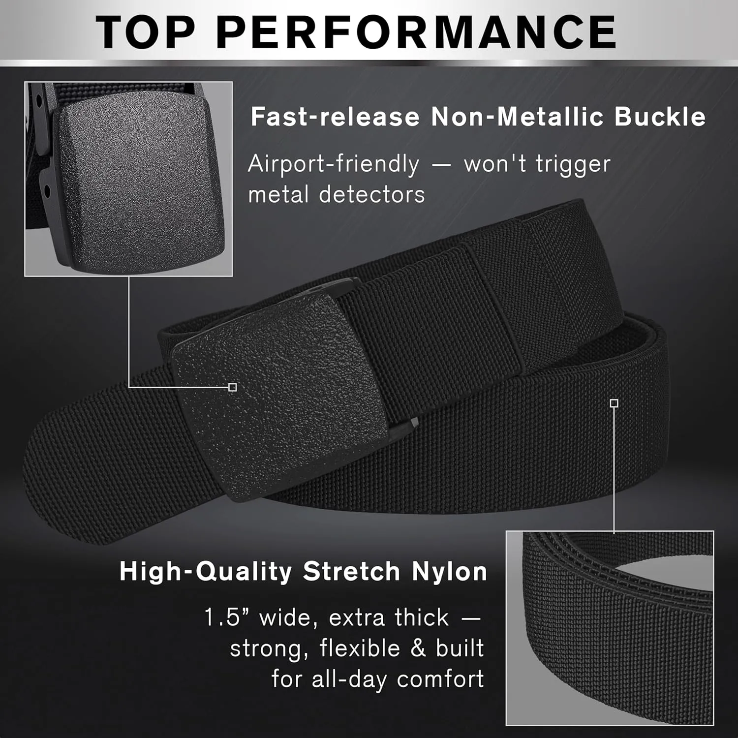 TECEUM Tactical Belt  Heavy-Duty & Quick Release  Military, Work, Rigger, Duty & Utility Belt for Men
