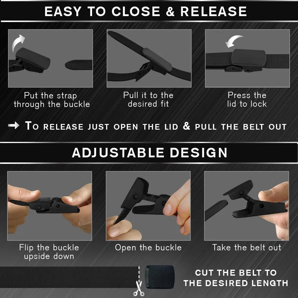 TECEUM Tactical Belt  Heavy-Duty & Quick Release  Military, Work, Rigger, Duty & Utility Belt for Men