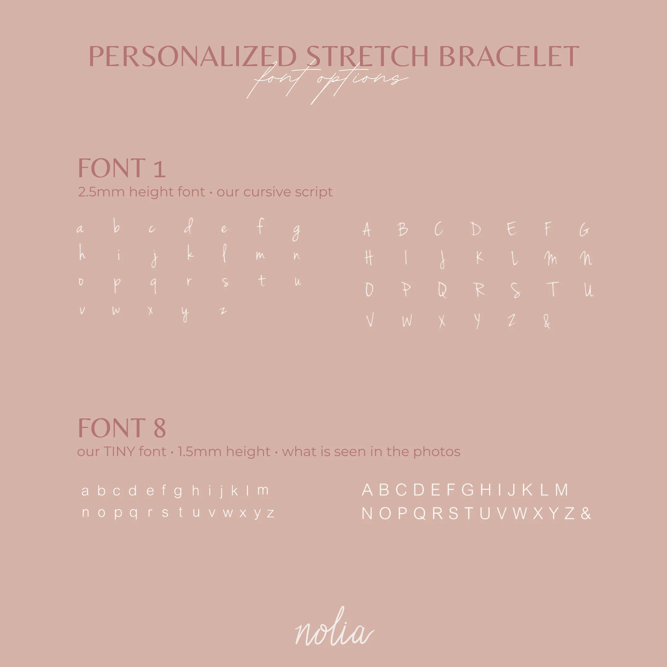 Tiny Personalized Stretch Bracelet
