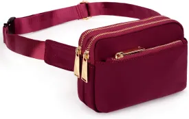 UTO Fanny Pack for Women Crossbody Trendy Fashion Belt Purse Chest Waist Hip Bumbag for Outdoor Shopping Travel Hiking