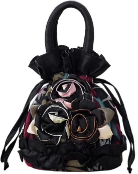 Womens Ladies Handbag Drawstring Bucket Bag Coin Purses Key Bags Cash Money Phone Pouches